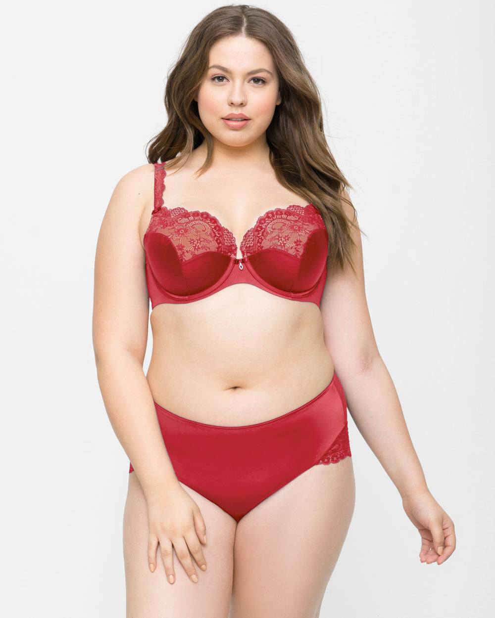 Curvy Couture Tulip Lace Push Up